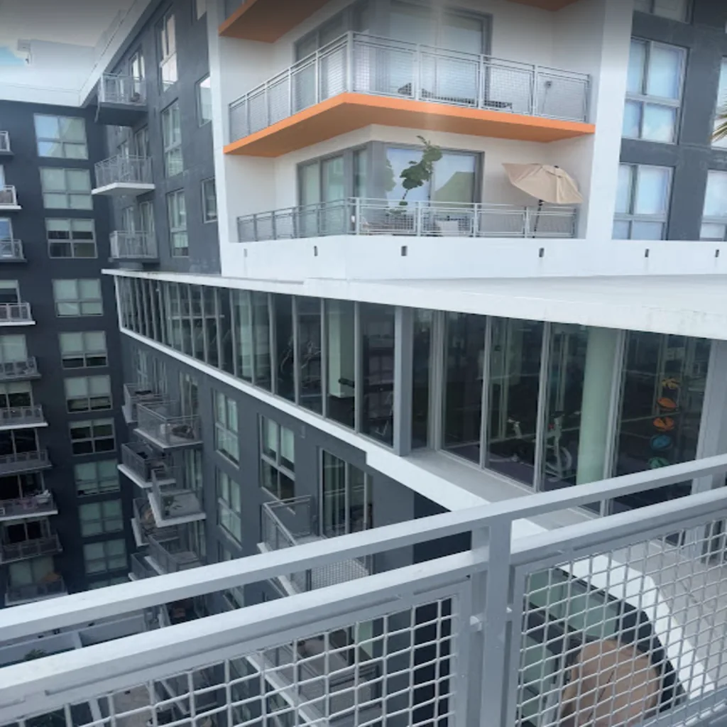 The Julia Residences exterior window cleaning project