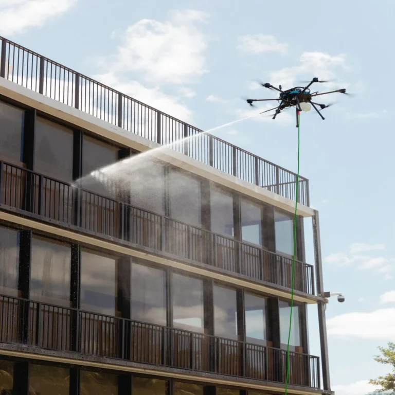 Drone cleaning at 1000 Venetian Way