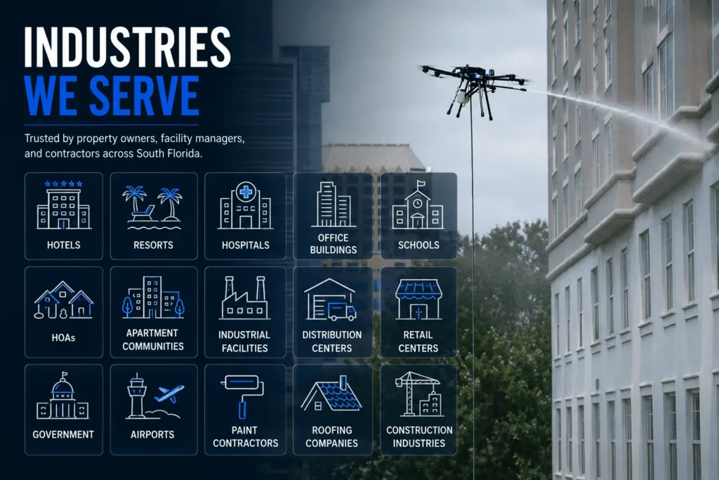 Altura Drone Services exterior cleaning